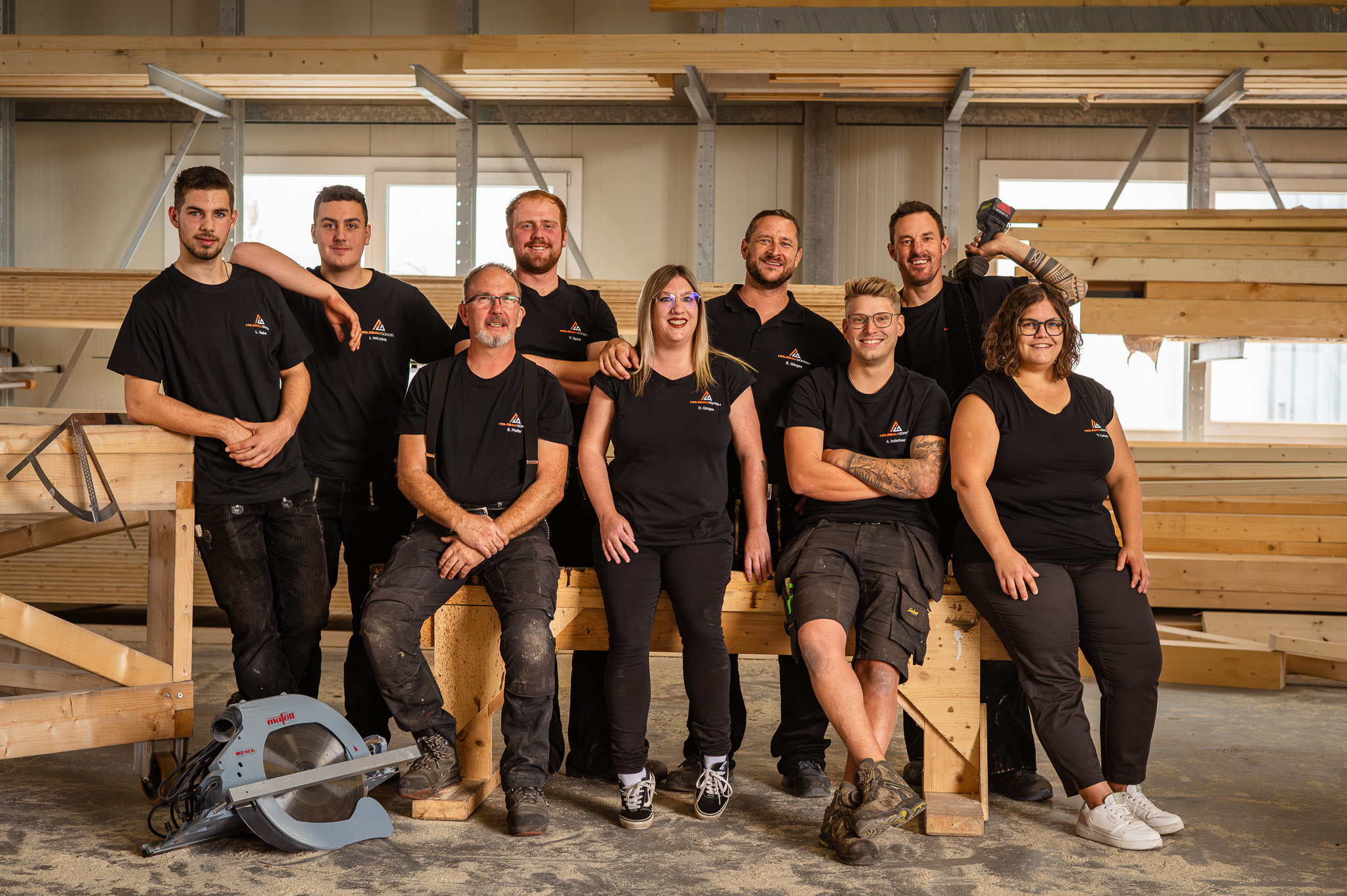 Holzbau G&ouml;rgen bei der Arbeit